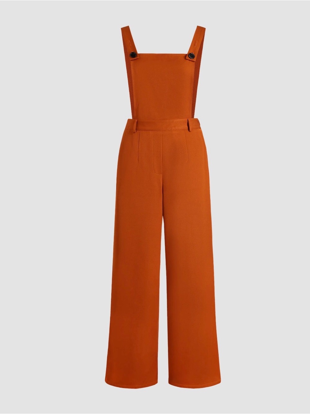 Cider Wide-Leg Suspender Jumpsuit in Rust